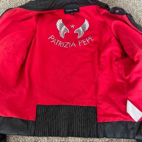 Patrizia Pepe Black Jacket Moto Style Biker Princess. Ideal Condition! Size 42! - Picture 3 of 10